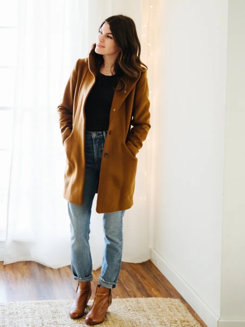 Aritzia / Wilfred Wool & Cashmere Cocoon Coat - Cigar Color (discontinued color)